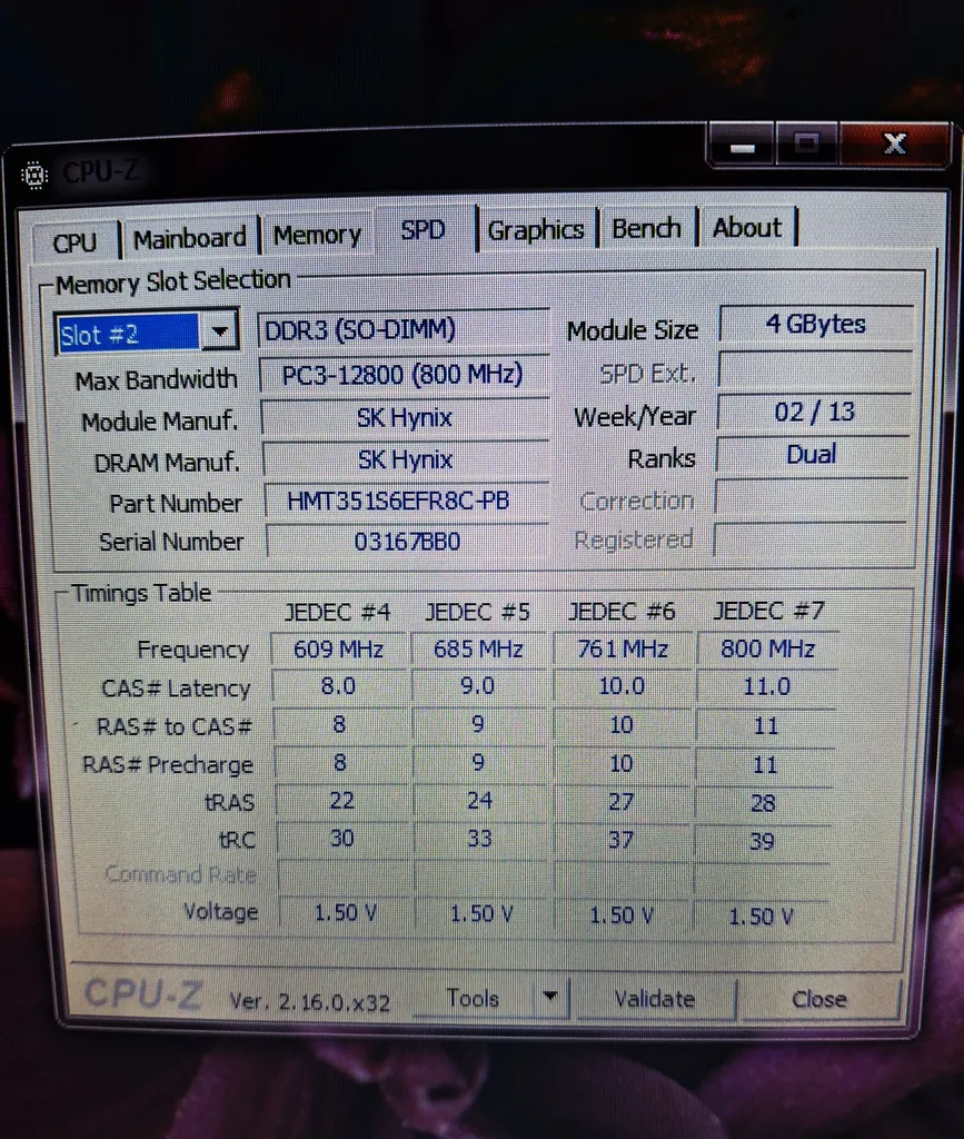 رم لپ تاپ DDR3 تک کاناله 1333 مگاهرتز هاینیکس مدل PC3-10600 ظرفیت 4 گیگابایت