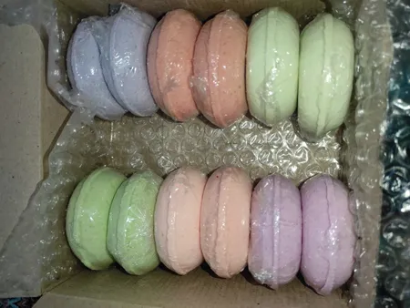 کوکتل پدیکور مدل دونات وزن 70 گرم بسته 12 عددی