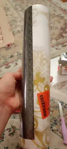 تجریه خرید سفره یکبار مصرف فیلجون مدل مجلسی طلا کوب رول 15 متری