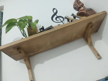 شلف دیواری مدل چوبی W00D