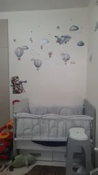 استیکر دیواری کودک راتیانا مدل رویای خرس های خلبان 2 بسته 23 عددی