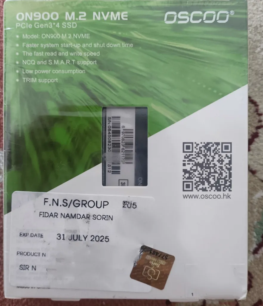 اس اس دی اینترنال اوسکو مدل M.2 ON900 ظرفیت 128 گیگابایت