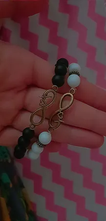 دستبند طرح بینهایت کد BE01 مجموعه 2 عددی