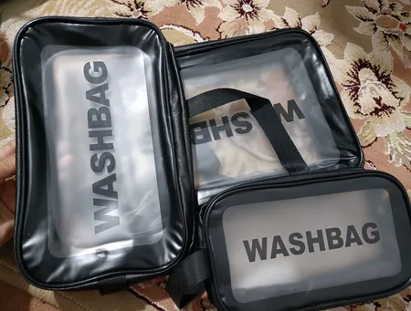 کیف لوازم آرایش و گریم زنانه کد 0064 مجموعه 3 عددی