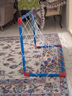 دروازه بازی فوتبال مدل سایز بزرگ بسته دو عددی به همراه توپ