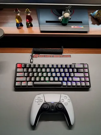 کیبورد گیمینگ فاطر مدل KCR-8000B، مکانیکال سوییچ قرمز، Tenkeyless، نورپردازی RGB