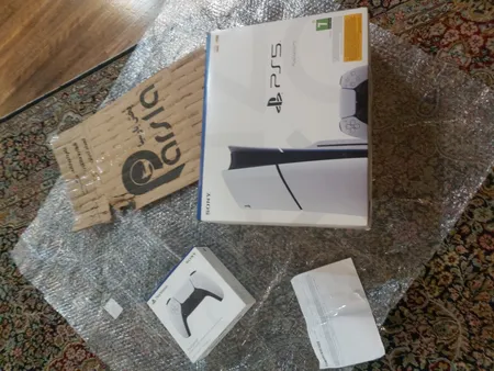 کنسول بازی سونی مدل PlayStation 5 Slim ظرفیت یک ترابایت ریجن 2016A اروپا به همراه دسته اضافی و پایه شارژر