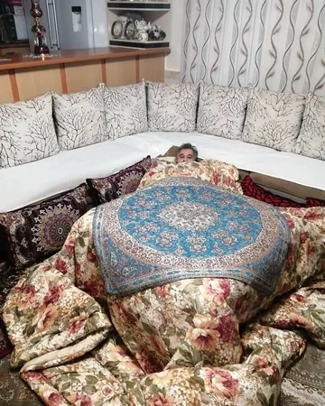 لحاف کرسی هلکو مدل Leeko-nasim