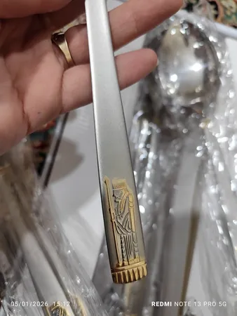 سرویس قاشق و چنگال 92 پارچه نیوهوم طرح هخامنش