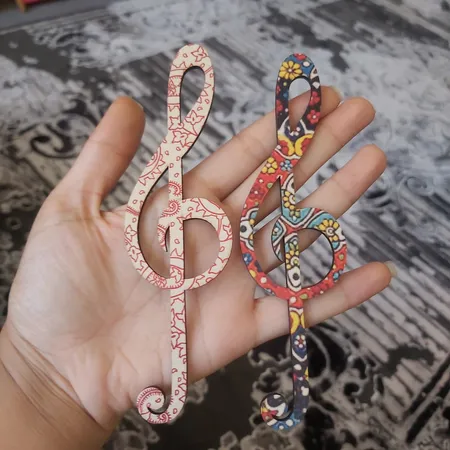 نشانگر کتاب لوکسینو مدل نت موسیقی کد FP_1 بسته 2 عددی