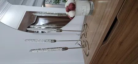 جاشمعی مدل DE-NZ191 طرح مارپیچ ساده مجموعه 3 عددی