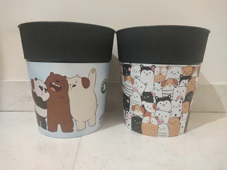 سطل زباله فرش کیپس طرح سه خرس کد 003