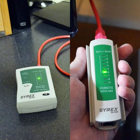 تستر کابل شبکه سایرکس مدل SX-T8M