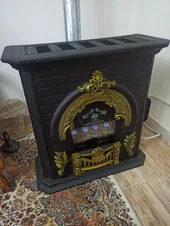 تجریه خرید بخاری گازی بهکاران مدل شومینه گارد دار طرح پرنس کد T-28000