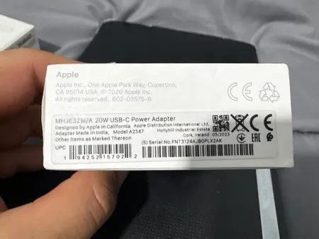شارژر دیواری 20 وات اپل مدل 20W USB-C