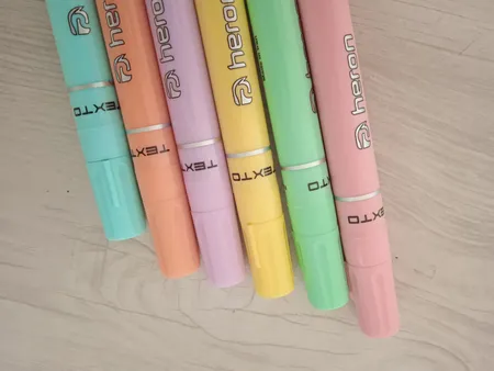 ماژیک علامت گذار هرون مدل پاستلی مجموعه 6 عددی