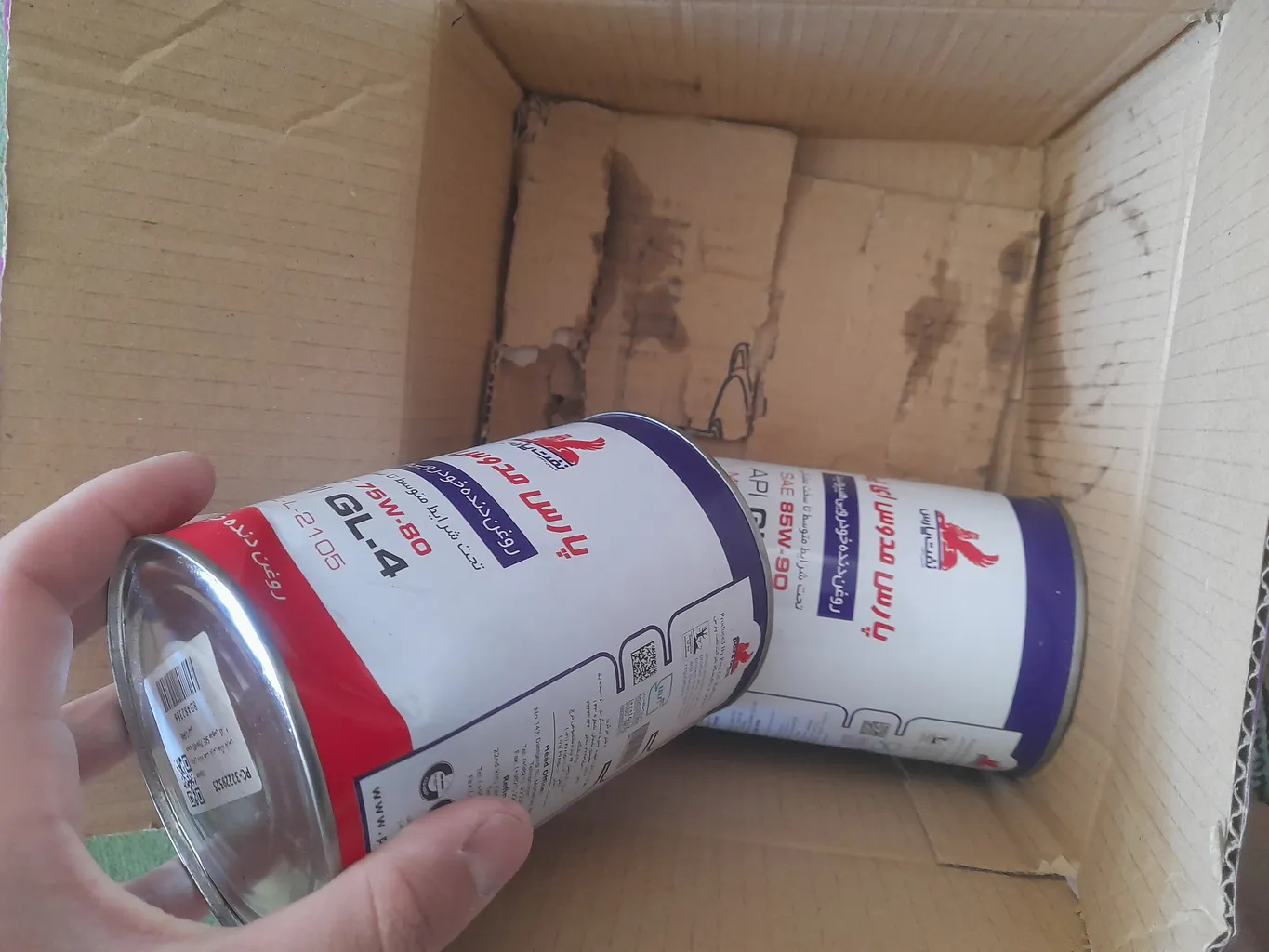 روغن دنده نفت پارس مدل پارس مدوس کد EP85W90 حجم 0.946 لیتر