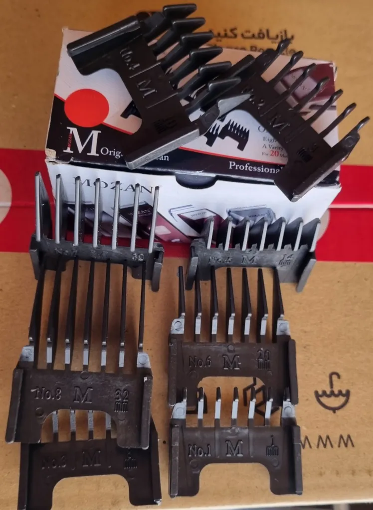 شانه ماشین اصلاح موزر مدل KFT43 مجموعه 8 عددی