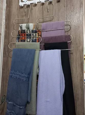 چوب لباسی شلوار و شال لینو مدل مارپیچ بسته 2 عددی