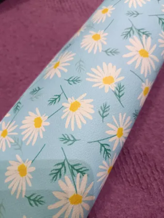 چرم مصنوعی طرح گل بابونه مدل FLA190816