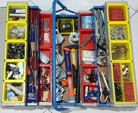 جعبه ابزار صنایع فلزی لوکس درویشیان کد 504