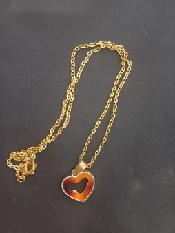 گردنبند دخترانه طرح قلب کد 045