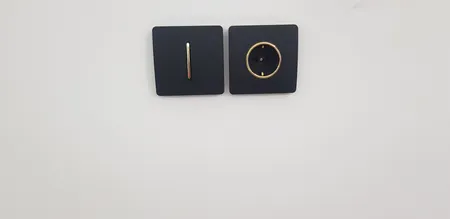 کلید دو پل صنایع آسیا الکتریک مدل کریستال BLK-GLD