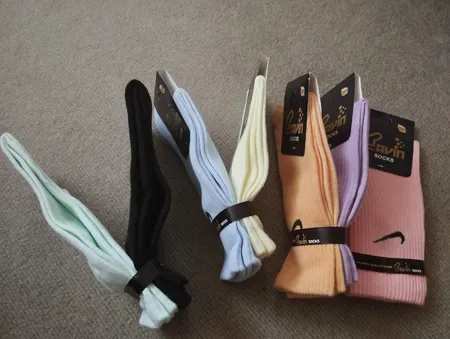 جوراب ورزشی زنانه پاوین مدل N008 مجموعه 8 عددی