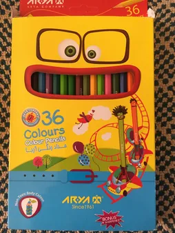 مداد رنگی 36 رنگ آریا مدل 3018