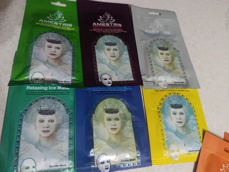 ماسک صورت آمستریس مدل میوه ای وزن 25 گرم بسته 10 عددی