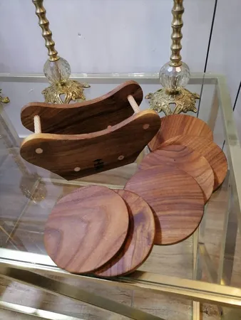 زیر لیوانی وودلندزون مدل کلاسیک مجموعه 6 عددی