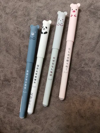 خودکار مدل عروسکی پاک کن دار مجموعه 4 عددی