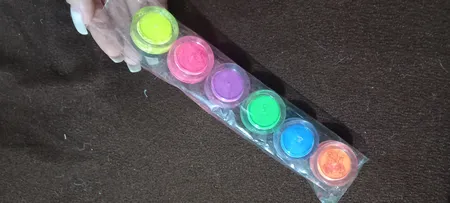 پودر پیگمنت ناخن مدل MuCLR-06 مجموعه 6 عددی