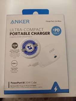 شارژر دیواری 20 وات انکر مدل PowerPort III A2149 Cube