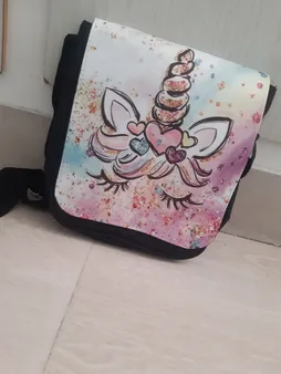 کیف دوشی دخترانه طرح یونیکورن کد du3