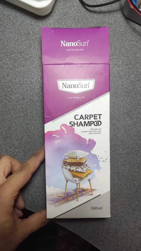 شامپو فرش و مبل نانو سان مدل YR_18EF حجم 500 میلی لیتر