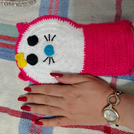 لیف حمام کودک طرح عروسکی مدل کیتی کد 03