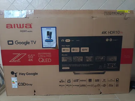 تلویزیون 55 اینچ کیو ال ای دی هوشمند آیوا مدل ZQ-GC3D55UHD