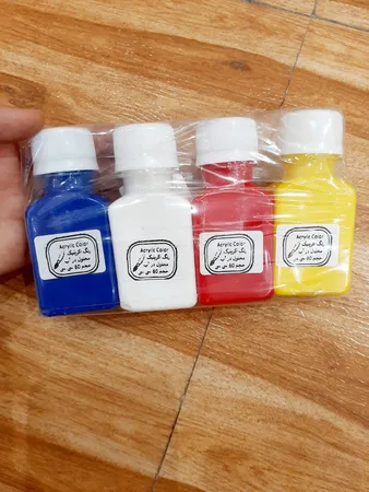 رنگ اکریلیک کد 4 حجم ۶۰ میلی لیتر بسته ۴ عددی