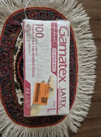 دستکش لاتکس اوپی پرفکت مدل 01L سایز لارج بسته 100 عددی