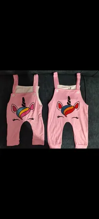 ست 3 تکه لباس نوزادی مدل اسب تک شاخ کد 14