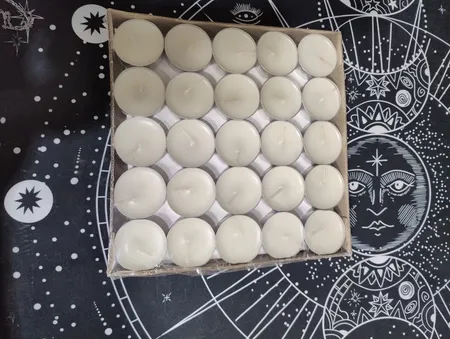 شمع وارمر طرح زرین مدل s1 بسته 50 عددی