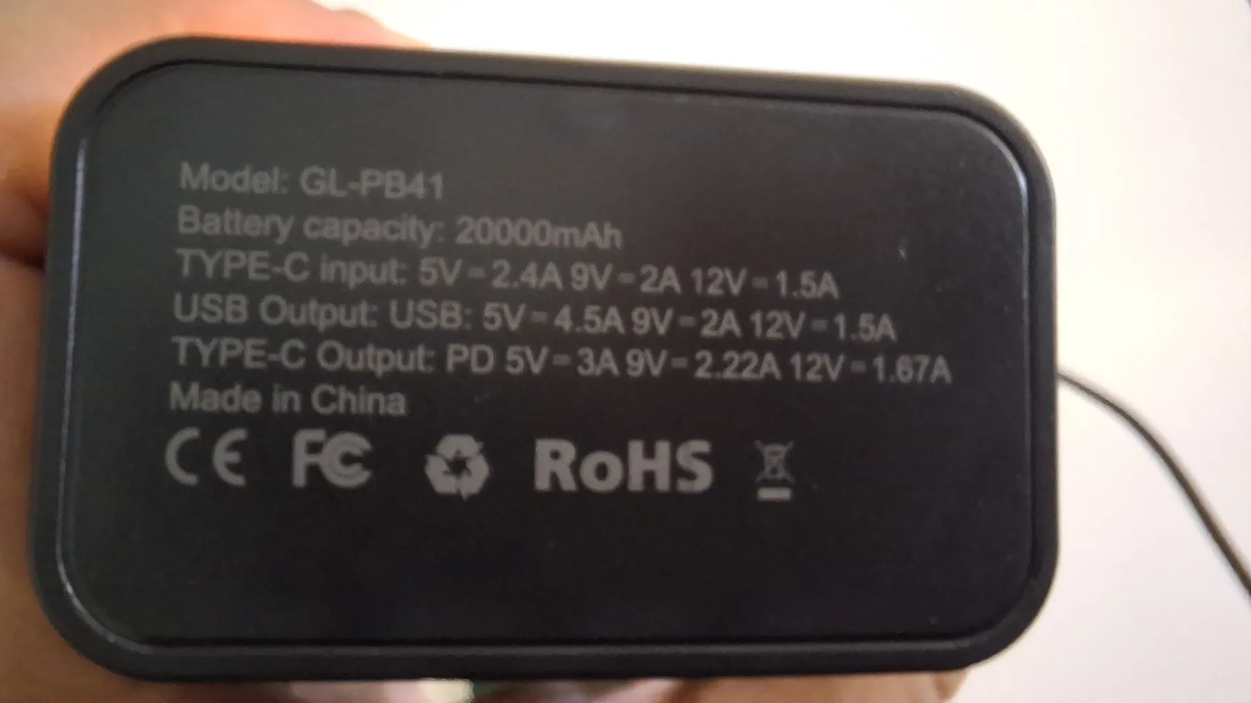 پاوربانک 20 وات گرین لاین مدل Transparent Pro ظرفیت 20000 میلی آمپر ساعت