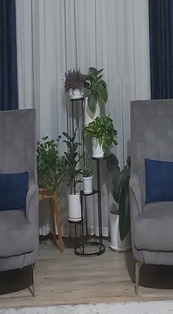 استند گلدان مدل پیچک گرد