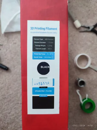 فیلامنت ABS پرینتر سه بعدی ایکستروژن مدل Premium قطر 1.75 میلی متر وزن 1 کیلوگرم