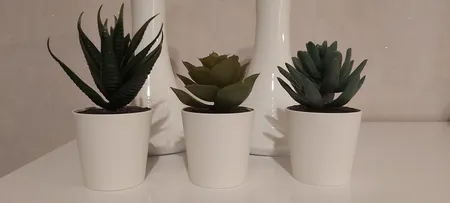 گلدان و گل مصنوعی ایکیا مدل 20395331 - FEJKA بسته 3 عددی