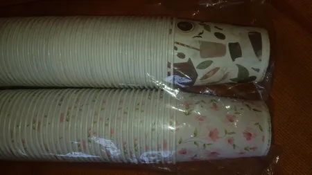 لیوان یکبار مصرف کاغذی الین پلاست مدل KGH5-100 بسته 100 عددی