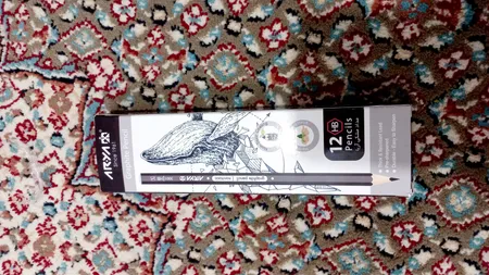 مداد مشکی آریا کد 3001 بسته 12 عددی