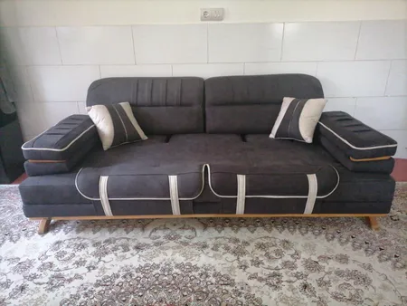 کاناپه 3 نفره تختخواب شو پیمان مبل مدل مکانیزه