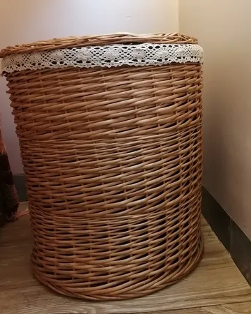 سبد رخت حصیری گرد کد 1467